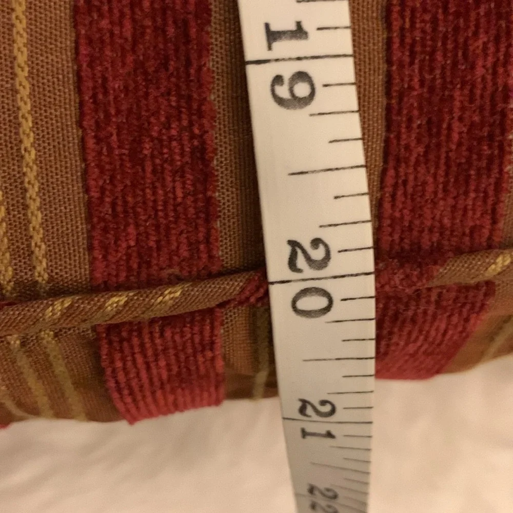Burgundy/Red/Tan/Gold Restoration Hardware 2 Pillow Cvr in excellent Conditions